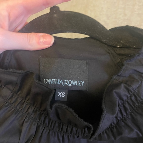 LUXURY SALE: Cynthia Rowley Black Turtleneck mini Dress - Picture 2 of 3